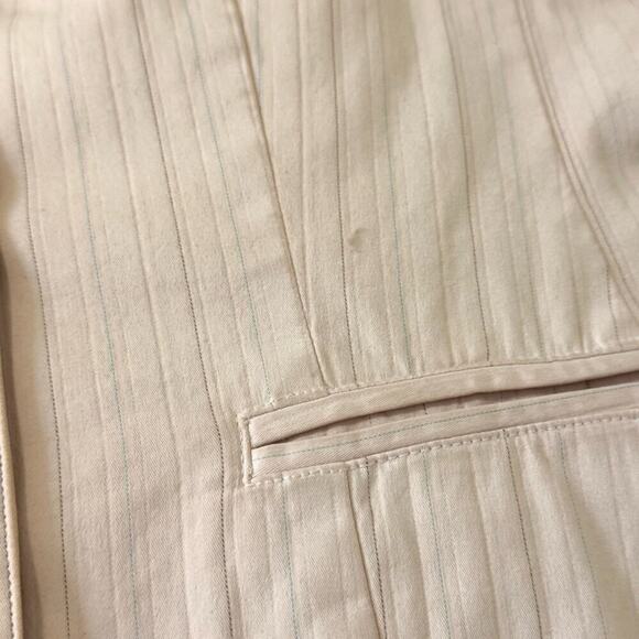 VINCE 8 Light Pink Blush Button-Front Pinstriped Blazer Jacket Pockets - Picture 8 of 13